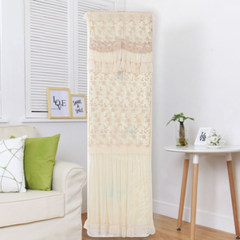 Vertical air conditioner cover rural fabric lace air conditioner dustproof sleeve GREE beauty mask Lace coffee Table runner 30&times 180cm;