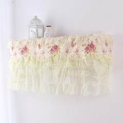European GREE hanging air conditioner cover, 3 boutique pastoral lace, dust cover beautiful all inclusive liner cover Golden flowers Tablecloth 150× 200cm