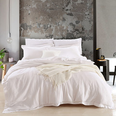 Customizable export water wash linen sheets, quilt cover, bed cover antibacterial fresh pure simplicity 200*200+38cm fitted