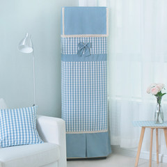 Air conditioner cover boot does not take vertical air conditioning cabinet GREE beauty cloth cover rural air conditioning cover The blue skirt (a small lattice boot does not take) 175x52x32cm