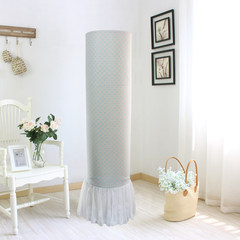 The cylindrical air conditioner cover cloth cabinet air conditioning air conditioning cover set of pastoral circular cabinet dust cover cover Colorful summer flower air conditioner cover Pleasing to the eye, the 181 highest