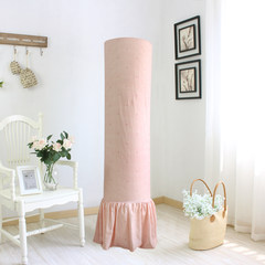 The cylindrical air conditioner cover cloth cabinet air conditioning air conditioning cover set of pastoral circular cabinet dust cover cover Pink holiday air conditioner cover Pleasing to the eye, the 181 highest