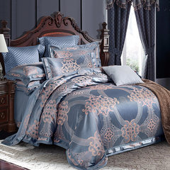 Bedclothes, four piece sets, European luxurious Satin Jacquard bed, 4 sets of wedding suite, 1.5m (5 ft) bed.