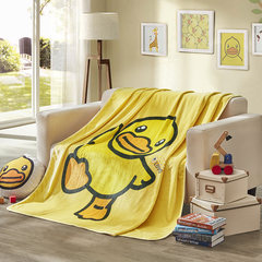 Lovo textile flannel blanket Carolina bedding life produced cartoon series yellow duck blanket blanket fleece blanket 150× 200cm/900g Yellow duck - a new day flannel blanket