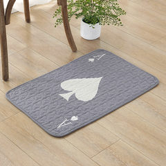 The lovely fish IKEA cotton mat mat mat mat bedroom bedside floor mat household water 40× 60CM Peach A gray
