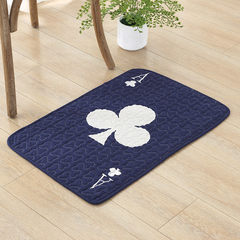 The lovely fish IKEA cotton mat mat mat mat bedroom bedside floor mat household water 40× 60CM Plum blossom A deep blue