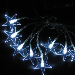 LED Pentagram star, star lamp, Christmas tree decoration lamp, battery wedding props, road lighting lights, battery 2-3, section five.