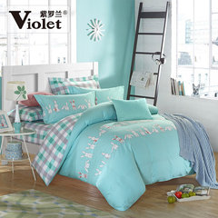 Violet home textiles brief cotton four piece bedding, COTTON BEDSPREAD quilt 4 set 1.5m1.8 mm Bunny 1.5m (5 ft) bed