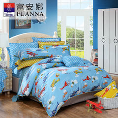 Anna textile cotton cartoon four piece cotton 1.5m double bed student bedding children Suite 1.5m (5 feet) bed