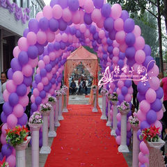 Latex balloons arch set dinner, wedding weddings, decorations, props, opening ceremonies, decorations, 10 sets of arch doors, 200 balloons and purple.