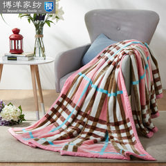Bo Yang Textile 9a11c thickening blankets Double Blanket puffy mink fox wool blanket authentic feel special offer 110x110CM/ cloud mink blanket