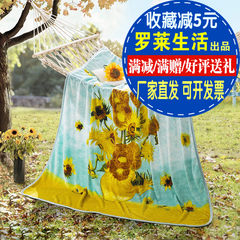 LOVO Carolina textile product life office blanket blanket blanket blanket shawl meridian sunflower flannel blanket 229x230cm