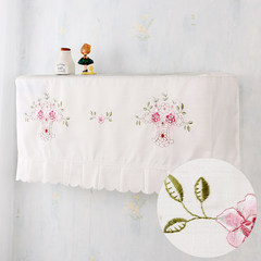 No air conditioner cover, big 1.5p, GREE, Haier, beautiful bedroom cloth dust cover Flower basket Pink Large code 96*23cm