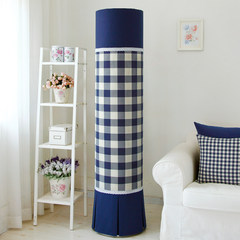 As for the GREE I wisdom beauty series Haier Kelon platinum Iku yarn dyed Plaid circular cylindrical Guiji air conditioning cover Gentleman's Blue Plaid Table runner 30&times 220cm;