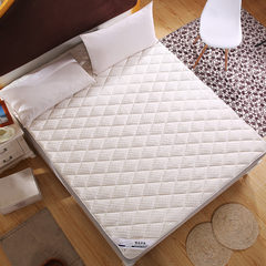Foldable bed mattress mattress 1.5m 1.8m single 1.2 meters dormitory tatami bed sleeping mat knitting Milky white + exquisite packing 1.2m (4 feet) bed