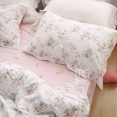 College Students' dormitory bed linen cotton fields of three 1.2m 1.8 four sets of fresh flower bed Note: 1.5 and 1.8 sheets are the same size. 1.5m (5 feet) bed