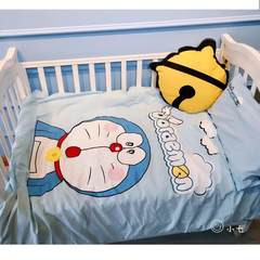 Children's pure cotton washed cotton 4 three piece embroidered sheets, cotton, boys and girls, kindergarten baby parent child kit duo A dream 1.0m (3.3 feet) bed.