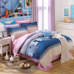 All cotton four piece home textile 1.8m bedding Quilt Set simple bedding children 1.5 m pure cotton 4 suite special price warm home 1.2m (4 ft) bed