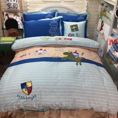 Castle Knight new cotton boys sheets four sets of single double child bed product bed Kit Castle Knights 1.0m (3.3 feet) bed