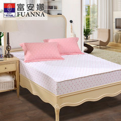 Fuanna mattress mattress pad 1.8m 1.5m double 1.2m single flat mat fitted glass ball Pink (fitted models) 1.2m (4 feet) bed