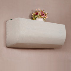 GREE Midea air conditioner cover hook hanging type dustproof cover boot does not take 1.5p pastoral cloth package White daisy left opening Long 95*, wide 20*, high 30cm