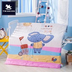 Kindergarten quilt three sets, children's pure cotton bedding, bedding, cotton baby nap baby bed, six pieces of core Bed linen A set of three sets of 60*120+ + = quilt mattress pillow A bed suitable for 60*120cm