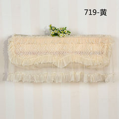 Embroidery hanging machine air conditioning cover hanging lace cloth art whole bag dustproof cover air conditioning cover rural modern one package mail 719- yellow elastic top length 88*20