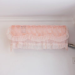 Embroidery hanging machine air conditioning cover hanging lace cloth art whole bag dustproof cover air conditioning cover rural modern one package mail jamie pink elastic uniform code top length 88*20