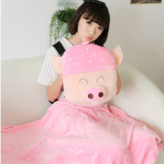 Car coral pillows pillows quilt dual-purpose sofa cushion, office air-conditioned midday blankets pillow pillow pillow single pillow: 40x60cm strawberry pig