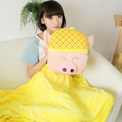Car coral pillows pillows quilt dual-purpose sofa cushion, office air-conditioned midday blankets pillow pillow pillow single pillow: 40x60cm pineapple pig