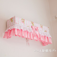 Dust cover of air conditioner hood can be covered with all kinds of pastoral cloth lace Pink Lady Table runner 30&times 220cm;