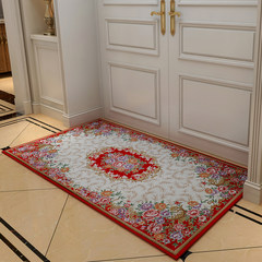 Rug carpet European style door to door mat, bedroom bedside blanket, window mat, study room computer chair cushion 40× 60CM T02 red