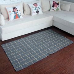 Xin life cotton knitted stripe carpet bedside blanket 90*150 fashionable living room tea table carpet carpet carpet custom size contact customer service 035 ash 90*150cm