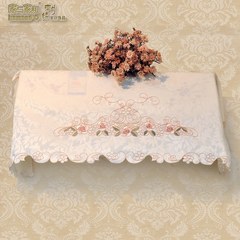 Home and home and air conditioning cover, European style embroidery cloth hanging type pastoral GREE dust cover, air conditioner cover does not start As shown in Figure 1 Table runner 30&times 180cm;