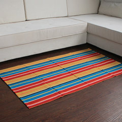 New life cotton knitted stripe carpet bedside carpet 90*150 fashionable living room tea table carpet carpet carpet custom size contact customer service yellow stripes