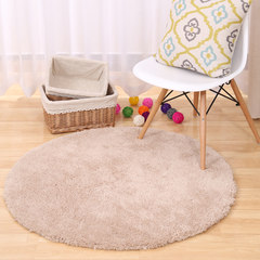 European thickened circular carpet in the living room bedroom bedside table carpet carpet mat can be customized computer chair 40× 60CM Beige