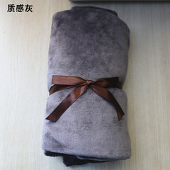 Export pure color flannel office cover leg, knee blanket, nap, baby blanket, pet gift, mini blanket, 118cmX150cm texture grey.