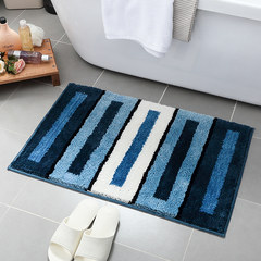 The toilet water cushion bathroom toilet bath mat mat mat household door carpet entrance hall 50x80CM Simple life - box blue