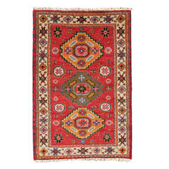 American hybrid door mat modern geometric ethnic characteristics of bed mat tea table pad Indian long corridor blanket see picture DH11 156x93cm