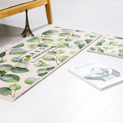Fresh green giraffe mat mat mat mat door kitchen floor bedroom bedside mat carpet mat 45*180cm 1 ground mats Fresh olive ground mat