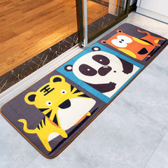 The hall door mat cartoon doormat mat room kitchen bedroom bedside toilet mat carpet strip 50x180cm Adorable pet amusement park