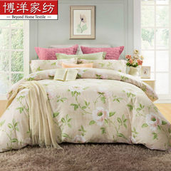 Cotton textiles pastoral style bedding is Suite - cotton printed sheets of four pieces - Meng Xi flowers 1.5m (5 feet) bed
