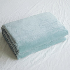 Japanese exports warm winter. Pure coral fleece blanket thick nap blanket blanket Blanket Sofa 180cmx200cm Blue smoke