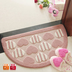 Love fashion small mat doormat home door mat mat Bathroom Rug soil water rub 40× 60CM Red little love