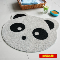 Jinjiali living room kitchen bathroom wire ring water antiskid mat bedroom carpet pad stitching along 39.5*70cm Panda silk loop
