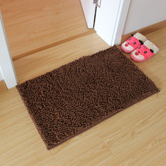 Bathroom mat door mat door mat door mat door mat door mat foot pad bathroom bedroom hallway household mat water absorber bathroom mat 50*80CM coffee (chenille)