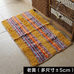 Flocking home mat doormat mat anti-skid water bath mat entrance door mat indoor mat 40× 60CM Huang