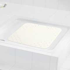 Bathroom antiskid pad, rubber bath mat for pregnant women, shower bath room, shower room, waterproof European style children's high temperature mat Feet white (spot) 54x54cm