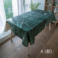 A series of simple plant linen tablecloths cloth table table table cloth cover towels round Bugab rectangular garden A 140X100CM