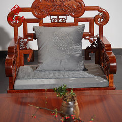 New classical Chinese rosewood embroidery motley hall decorated with soft sofa cushion and pillow cushion Custom Embroidery Flower in spring Three people pad 200*70*4cm